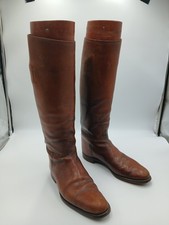 Vintage Military Size11 B  Brown Leather Cavalry Riding Boots New York City