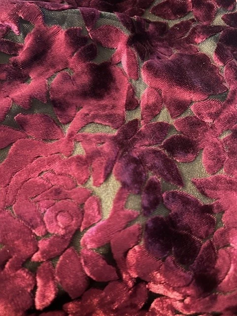 Bikini vintage Sauvage California granate estampado floral con cordones para mujer talla 8 Foto 4 de 4