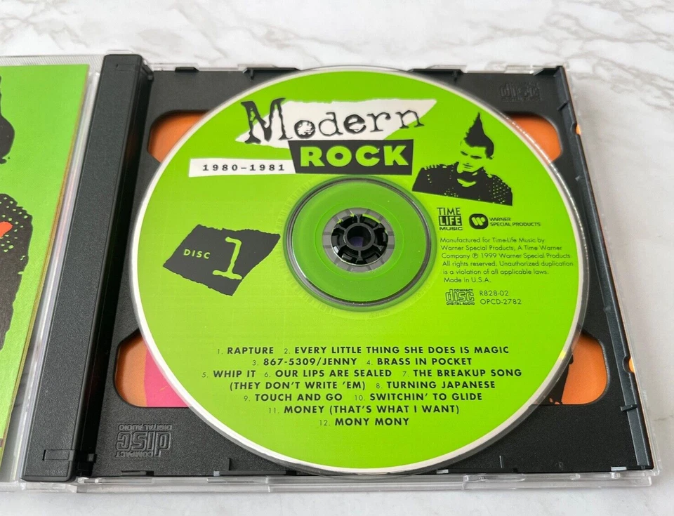 Time Life Modern Rock 1980-1981 2 CD Gary Numan, Ramones, Go-Go's, OMD, Devo Foto 2 de 4