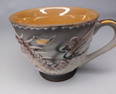 Teacup & Saucer Set Dragon Design Made In Occupied Japan | eBay