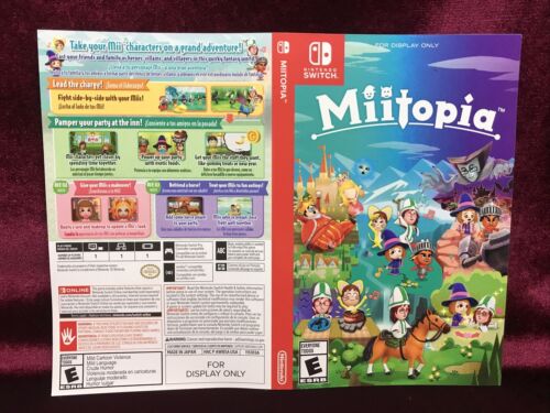 Miitopia Nintendo Switch “For Display Only” Case Artwork