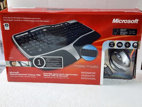 Microsoft Natural Wireless Ergonomic Keyboard 7000 - FRENCH VERSION - 第 1/4 張圖片