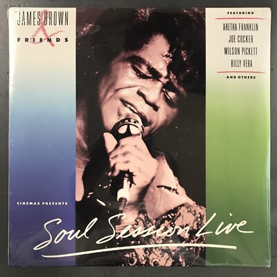 JAMES BROWN & FRIENDS/SOUL SESSIONS LIVE-SEALED VINYL LP-1989-SZ 45164