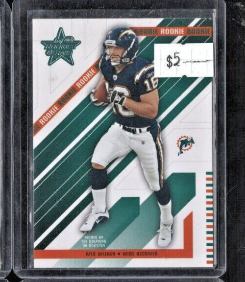 2004 Leaf Rookies & Stars - Rookie #185 Wes Welker (RC)