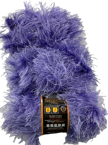 Lote de 3 madejas de hilo de piel de lavanda divertido marca de leones arte # 320 col. 144 lote 6117 Turquía - Imagen 2 de 3