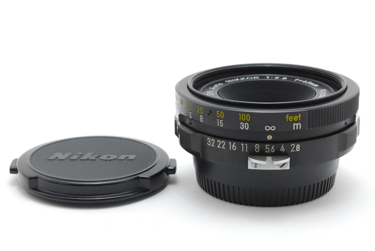 NEAR MINT】 Nikon GN Auto Nikkor 45mm f2.8 Non-Ai Pancake MF NEAR MINT】 Nikon GN Auto Nikkor 45mm f2.8 Non-Ai Pancake MF
