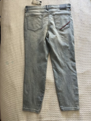 Tommy Hilfiger Women's Tribeca Skinny Heritage Denim Size 12 Blue Jeans Stripe’s - Picture 12 of 14
