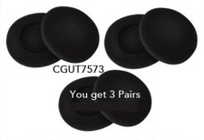 Foam Ear Pads Headset Headphones up to 2 inch 50mm Cushion Earpad Cover 3 pairs