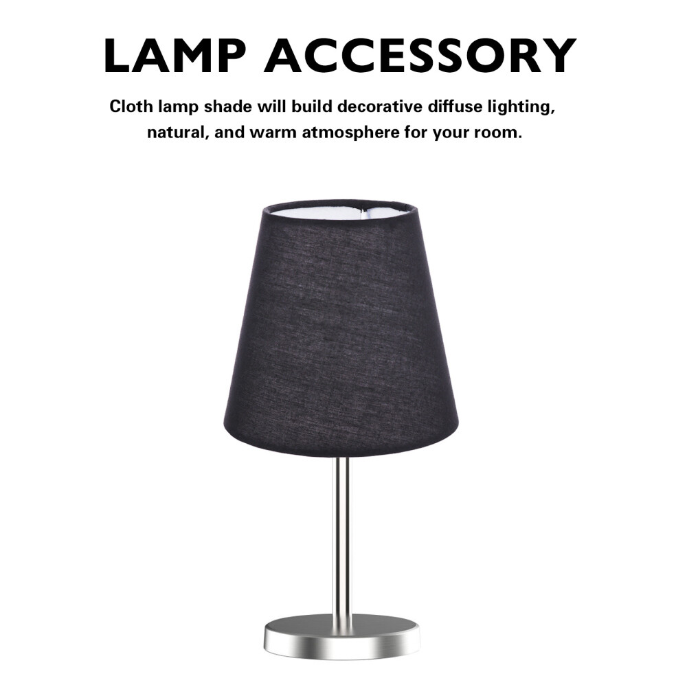 Lampenschirm Aus Stoff Dunkelblau - Clip-On Schirm Für Glühbirnen