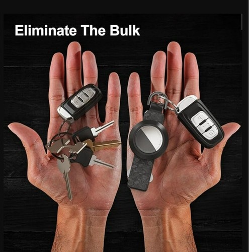 Schlüsselanhänger Schlüsselhalter Keychain mit Airtag Slot, Schlüsselring Schlüssel Organizer für Autoschlüssel - Bild 3 von 12