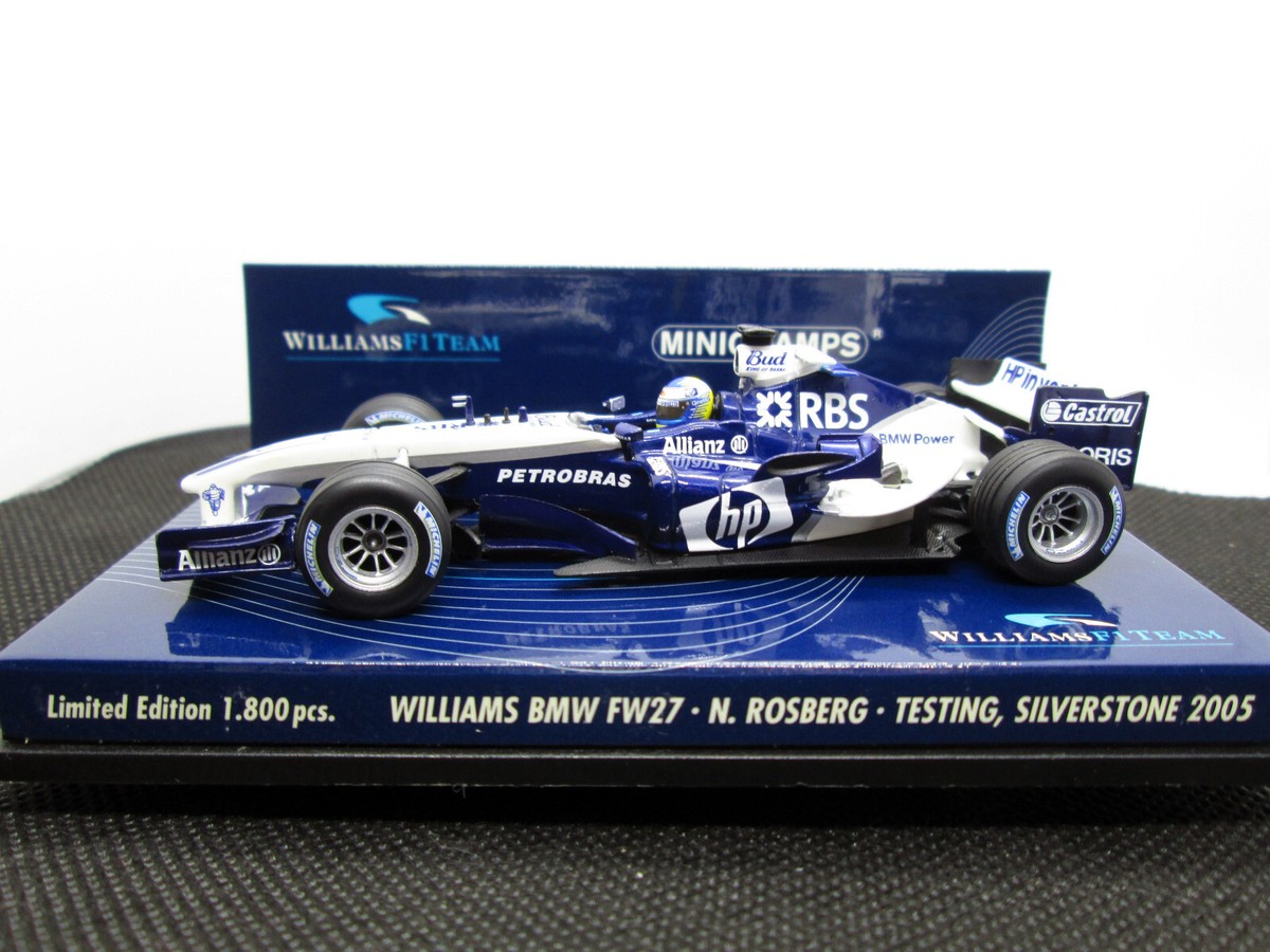Williams F1 BMW FW27 Test Nico Rosberg Hand Signed Autograph Model