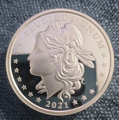 2.2oz silver Proof/UDCAM 2021 Ana William $2 Silver Dollar Girl 999 minted