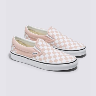 Vans Classic Slip-On Color Theory Checkerboard Rose Smoke Pink - Main Image