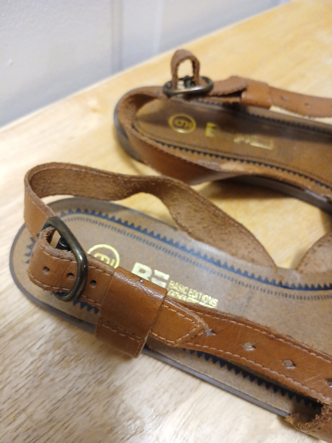 Basic Editions Leather Collection Brown Strappy B… - image 3