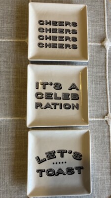 Appetizer Plates Set Of 3 Celebrations 