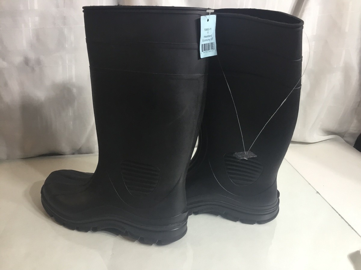Heartland Classic Black Waterproof Rubber Work Boot brand new! Size 11 General Purpose 13 main image 4