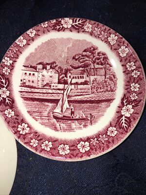 Pallisy Pottery 2 Mini plates The Seat of the Duke of Buccleuch Richmond