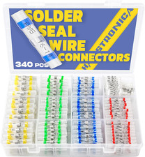 340PCS Solder Seal Wire Connectors Marine Grade Heat Shrink Wire Connectors