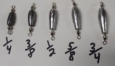 Trolling Sinkers quantità 100 a scelta misura 1/4 oz 3/8 oz 1/2 oz 5/8 oz 3/4 oz