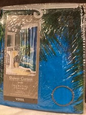 Vinyl Shower Curtain PARADISE 70 W x 71 L Home Trends