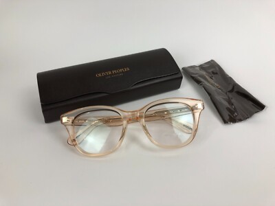 Oliver Peoples Netta 0OV5408U transparent light silk eyeglasses with case. New Oliver Peoples Netta OV5408U 1678 Glasses – GlassesNow main image 4