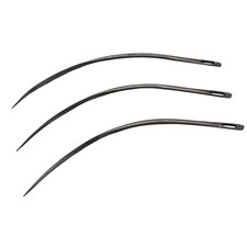 Pack of 3 CS Osborne Collar Needles 92-1/2 Half Moon Upholstery Needles