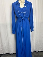 Vintage 50's, 2-pc Satin Sleep Gown/Robe