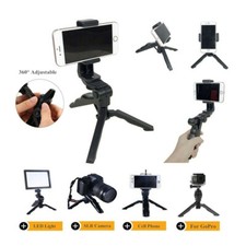 Mini Tripod Desktop Stand Cell Phone Holder Stabilizer For iPhone Samsung Gopro