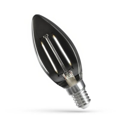 Spektrum LED Filament Kerze Rauchglas 2,5W SES/E14 kaltweiß 4000K