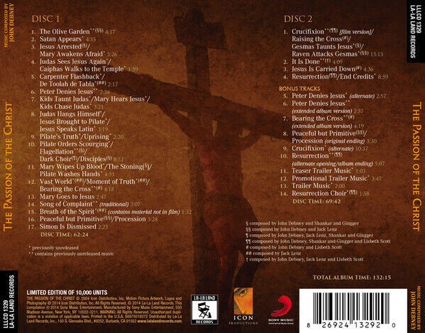 John Debney - The Passion of the Christ (2004) Complete Score 2CDs / Remastered! - Bild 2 von 2