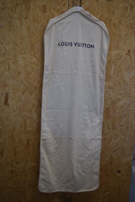 Authentic Louis Vuitton Large Garment Bag Canvas Cotton Fabric Logo 23'' x 51''