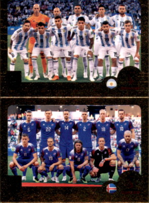 Panini FIFA365 2019 - Sticker 406 a/b - Argentina / Iceland - Gruppe D
