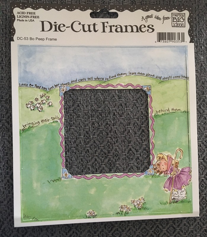 Me&My BIG ideas Acid Free Lignin-Free Paper Little Bo Peep Die-Cut Frame