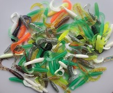 100 Count 2in Twister Tail Grubs Variety Pack