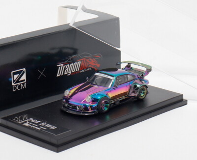 DCM 1/64 Scale Porsche 964 RWB Electroplated Diecast Model