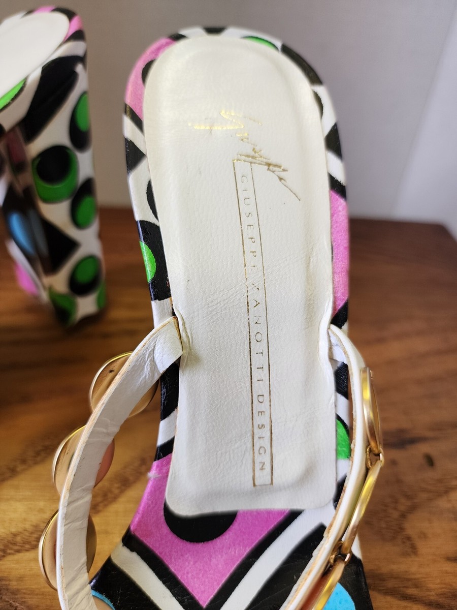 giuseppe zanotti For Vicini NEW SZ 8 Handpainted Embellished
