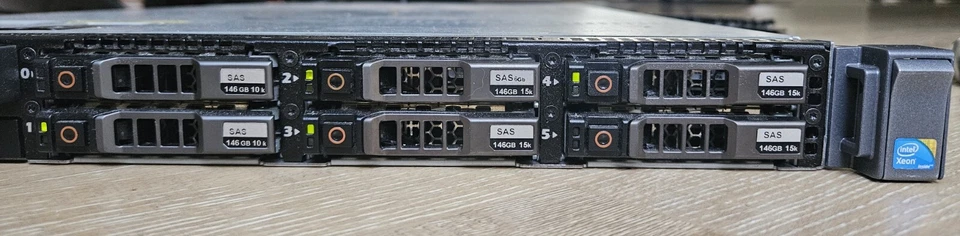 Dell Poweredge R610 2x Xeon CPU E5504 2,00 GHZ 16 GB de memoria 6 x 146 GB Foto 4 de 4