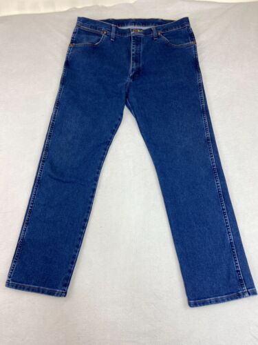 Wrangler Jeans Mens 36x32 Blue Cowboy Cut Classic Rodeo Stretch 1013MWZ A001 - Picture 1 of 9