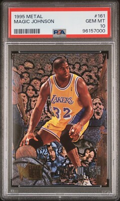 1995 Fleer Metal Magic Johnson #161 Los Angeles Lakers NBA Foil