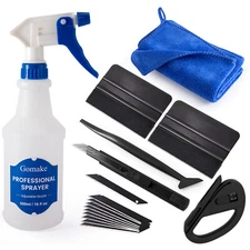 Car Tint Windows Kit, PPF Installation Kit W/Spray Bottle Vinyl Wrap Squeegee us