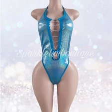 Exotic Dancewear Holograpic Bodysuit