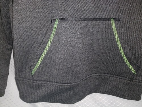 Puma Pullover Boys Girls Activewear Hooded Size Small S 8 Gray Green - Picture 3 of 8