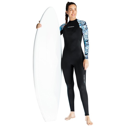 Women's Full Body Wetsuit Surf Suit UPF50+ Ice-Sense Sunscreen Jellyfish P2D3