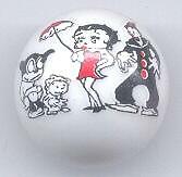 1 Betty Boop Friends Advertising Glass Marble