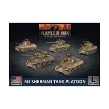 Flames of War M4 Sherman Tank Platoon USA Battlefront Miniatures UBX69