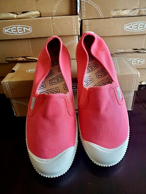 KEEN maderas oxford hot coral sz 10 sz 7.5 pink casual slip on 