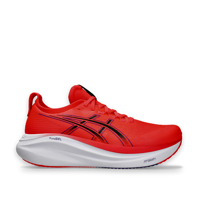 Asics Gel-Nimbus 27 Men's Running Shoes Orange White Run Sneakers