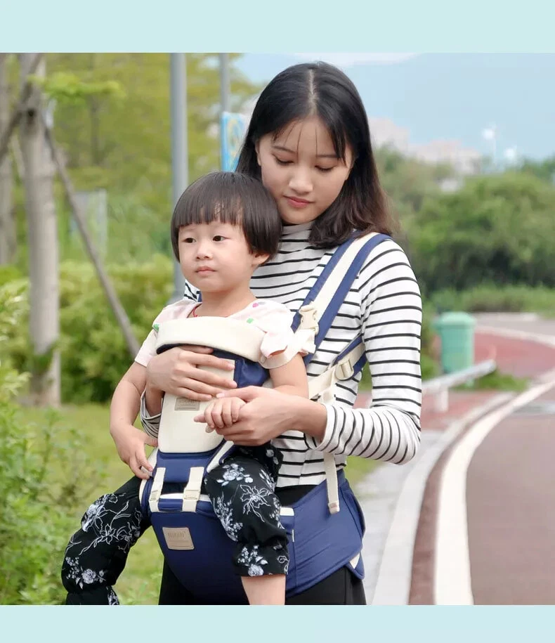 0-36 Ergonomic Baby Carrier with Hip Seat Kangaroo Front Back for Infant Toddler