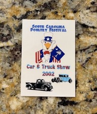 Car Club Dash Plaque Sign Emblem Badge Plate Rally Race Show Poultry Festival Sc
