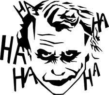 Vinyl Decal Car Truck Sticker Wall Batman Harley Quinn - Dark Knight Joker HAHA